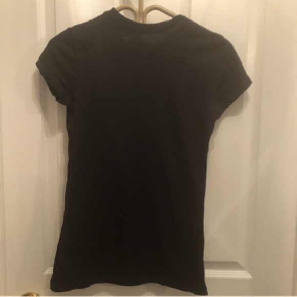 Black True Religion Crew Neck TShirt Crystal Motif - Picture 3 of 4